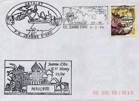 Enveloppe Campagne Jeanne d'Arc 1993-1994 (3) Alat.fr 