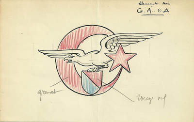 Modification du projet de l'insigne du GAOA n° 5 de 1948 Alat.fr