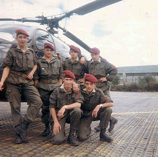 1966 EHA du  Galdiv 11 Pau, personnels en béret rouge Alat.fr
