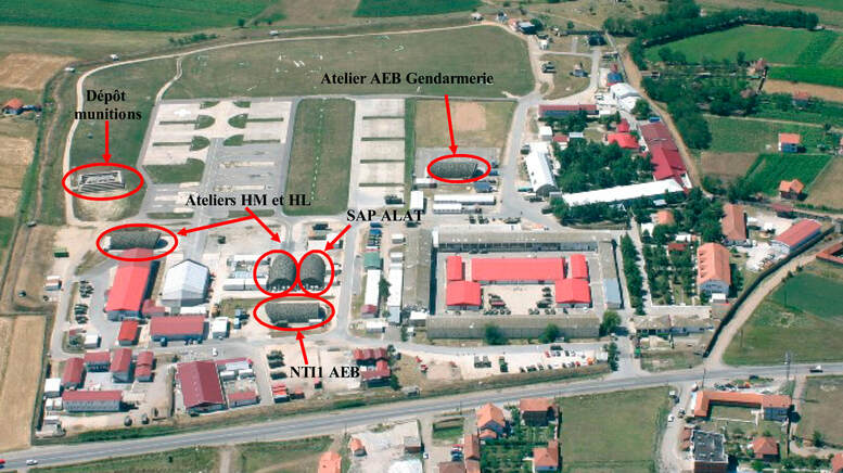 KFOR : vue générale des installations de Plana, en 2007. Alat.fr