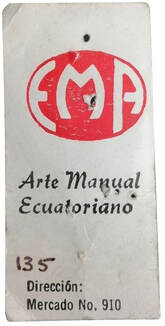 Carton sur lequel est fixé l'insigne DETALAT assistance technique en Équateur Alat.fr