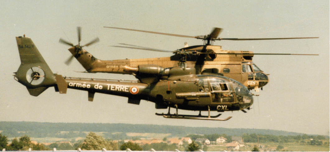 Gazelle et Puma Alat en 1988 1 RHC. Alat.fr