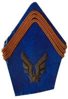 Écusson de collet, états-major-écoles et hors unités, couleur infanterie parachutiste 1er RCP Alat.fr