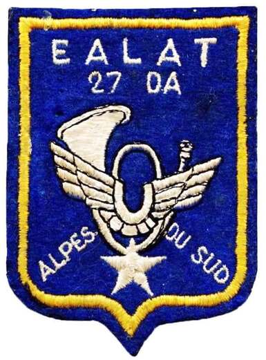 Patch EALAT 27e DA, escadrille Alpes du Sud Alat.fr