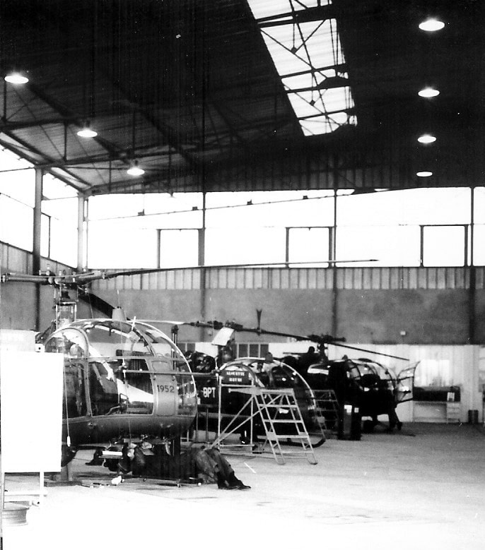 SRALAT du GALDIV 11 : vue générale du hangar (1). Alat.fr