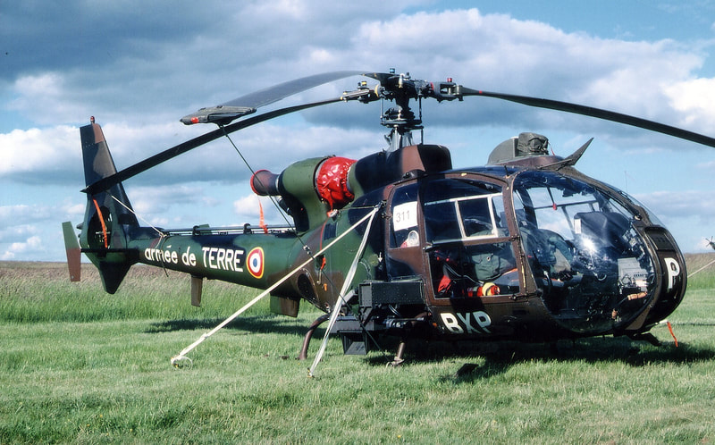Gazelle canon de la 2e Escadrille d'Hélicoptères d'Appui et Protection  Dragons du 3e RHC Alat.fr