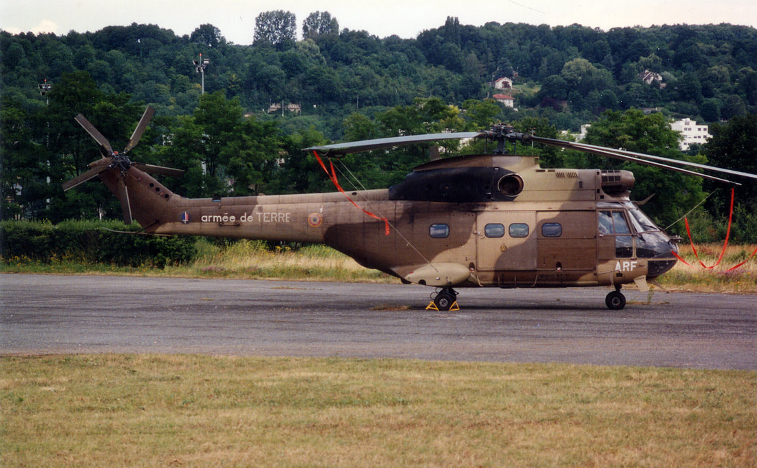 SA 330 de la 2e Escadrille d'Hélicoptères de Manœuvre du 4e RHCM Nancy 1993 Alat.fr
