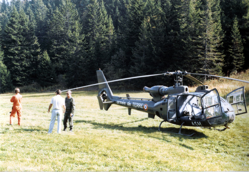 1ère EHAP du 2e RHC, Suisse, octobre 1986, exercice SAR, avec la GAZELLE n° 1335/ASH et capitaine de TIENDA Alat.fr


