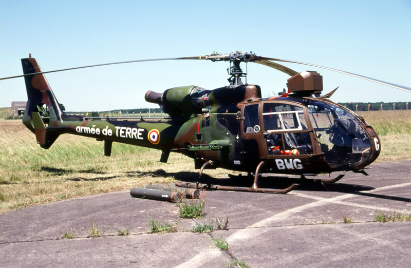 Sa 342 Viviane de l'Escadrille d'Hélicoptères de Reconnaissance du 3e RHC Étain 2005 Alat.fr