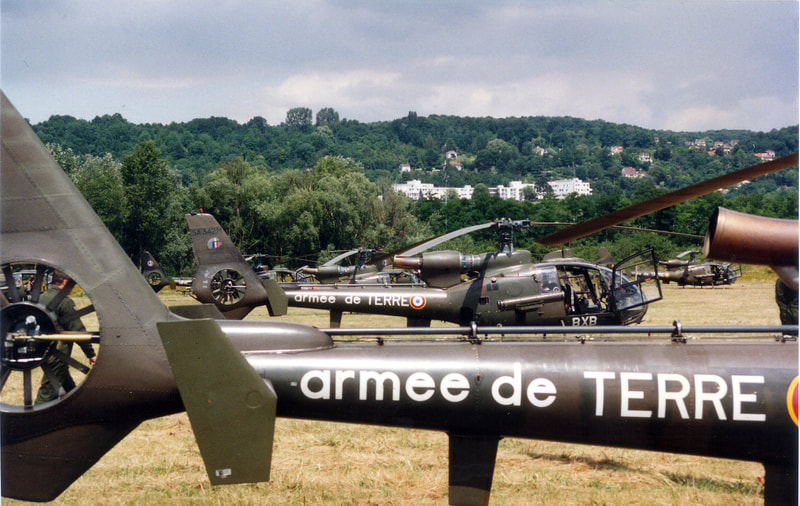 Gazellede la 3e Escadrille d'Hélicoptères d'Attaque du 3e RHC Étain 1996 Alat.fr