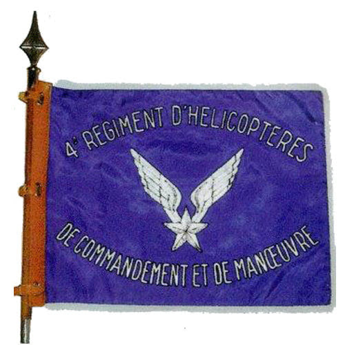 Fanion du 1e Bataillon d'Hélicoptères de Manœuvre du 4e RHCM Nancy Alat.fr