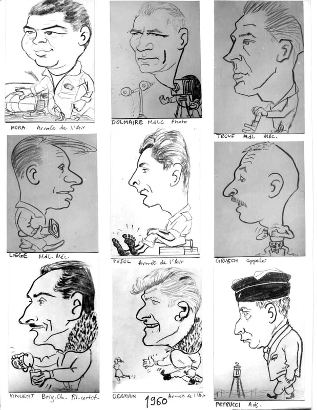 PA 5e BD : caricatures d'Yves LE BEC période 1958-1960 (3). Alat.fr