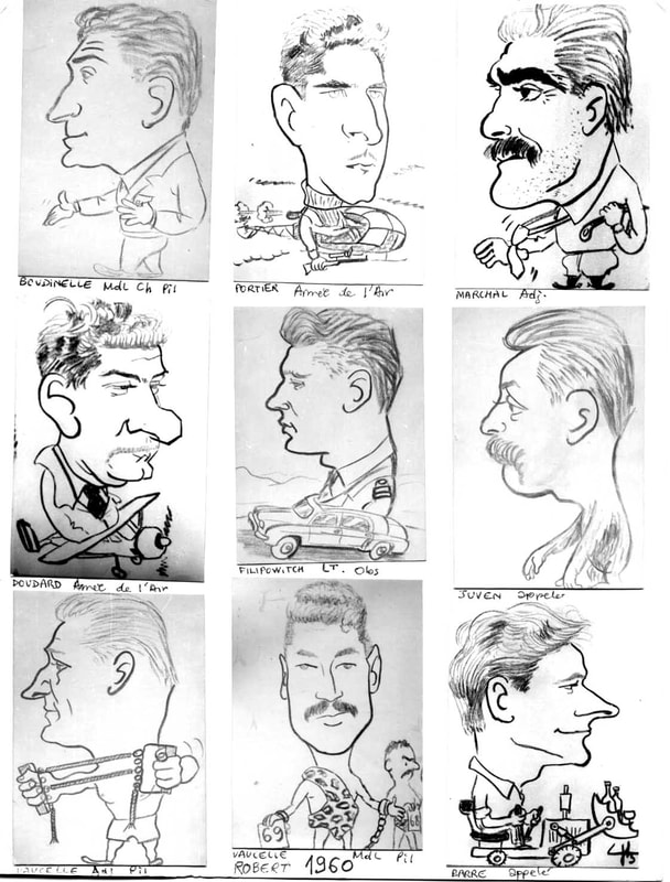 PA 5e BD : caricatures d'Yves LE BEC période 1958-1960 (4). Alat.fr