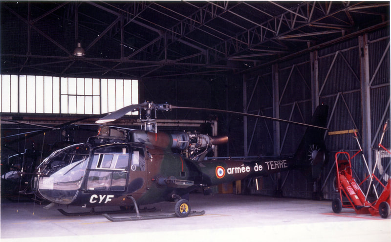 Gazelle SA341 n° 3938/CYF de la 5e EHA EHAC du 1e RHC de Phalsbourg 1983 Alat.fr