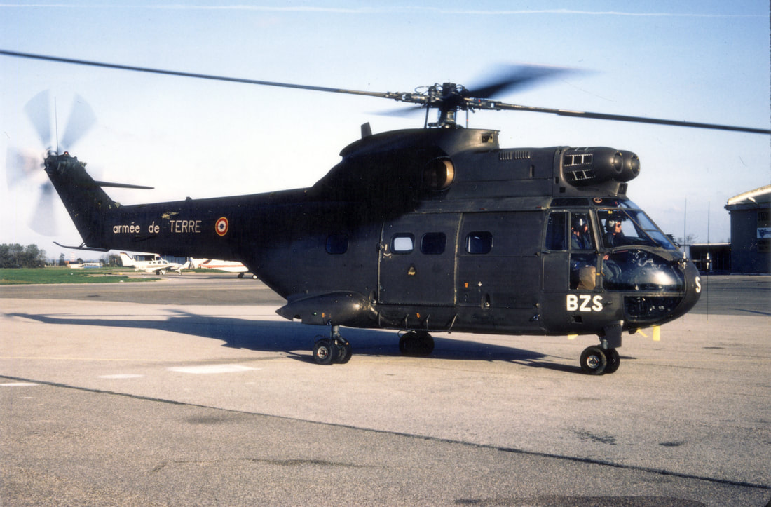 SA 330 de la 7e Escadrille d'Hélicoptères de Manœuvre du 3e RHC Étain 1981 Alat.fr