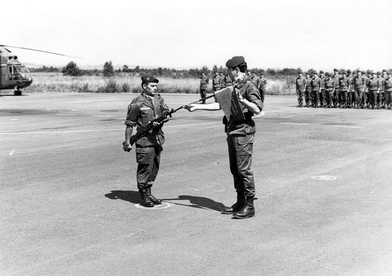 Prise de commandement à la 7e EHM du 5e RHC, le 5 juillet 1979 Alat.fr