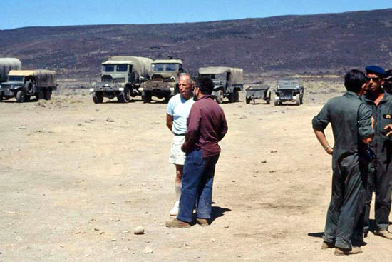 DETALAT Djibouti : EMA en 1972, Haroun TAZIEFF et le capitaine APIED. Alat.fr