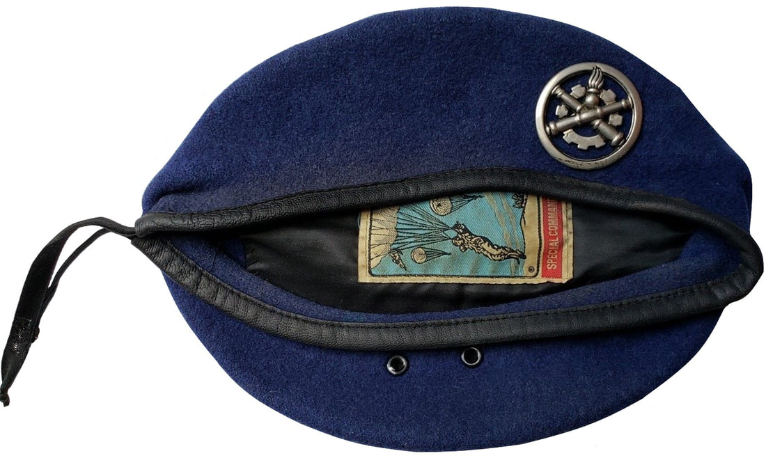 Béret bleu ALAT, avec insigne du Matériel Alat.fr