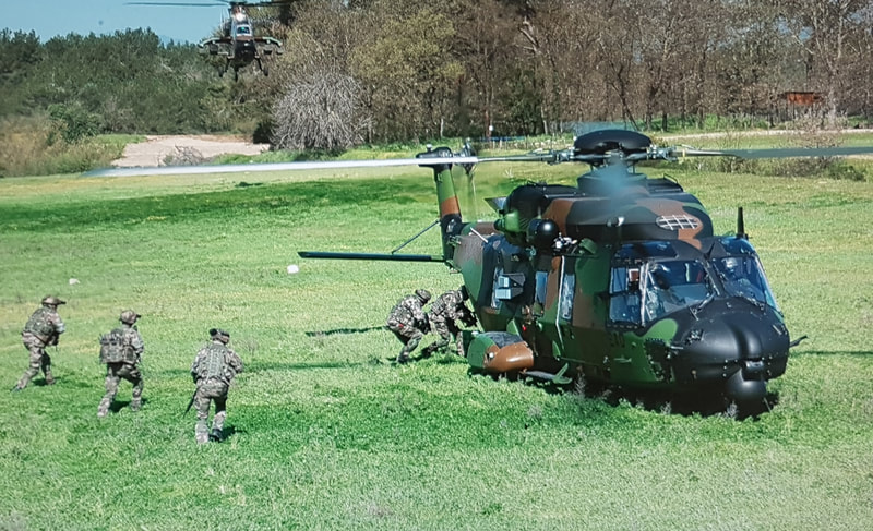 CFIA hélicoptère Caïman posé campagne alat.fr