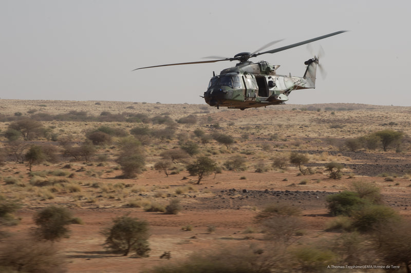 CFIA hélicoptère Caïman survole le Mali alat.fr
