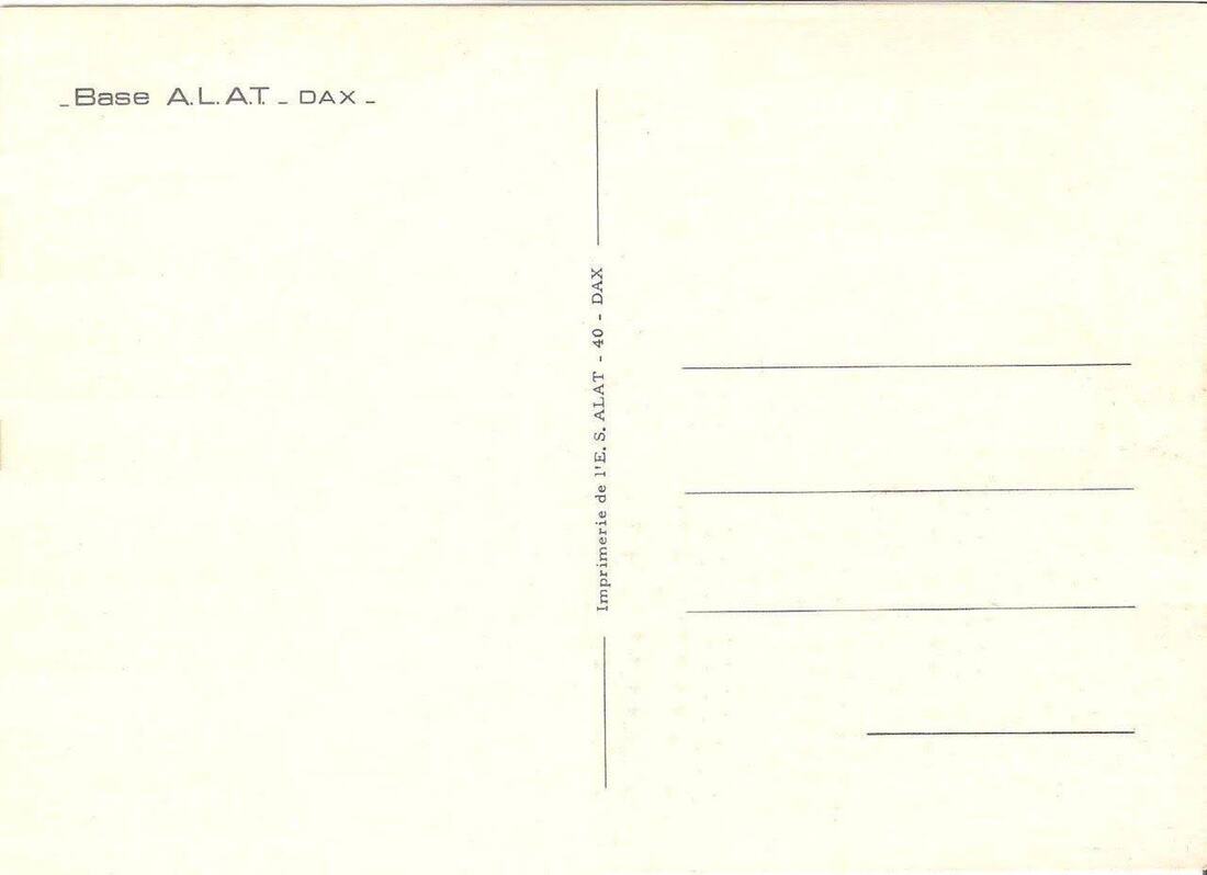 Dos carte ESALAT fête de la base du 4 juin 1972 Alat.fr