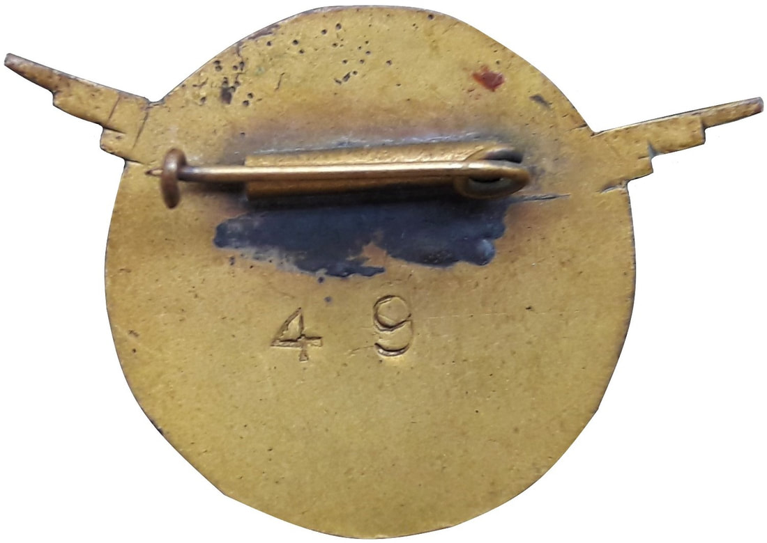 Dos insigne 2e GAOA, type 1, fabrication artisanale type A numéroté Alat.fr