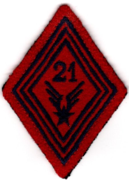 Écusson de bras PA 21e DI militaire du rang Alat.fr