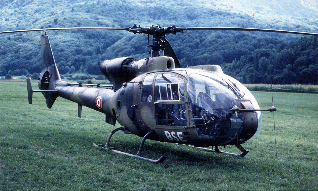 SA341 F n° 1252/BSE, le 26 juillet 1981, à Saint-Jean-du-Cardonnay. Alat.fr