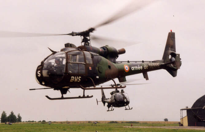 Gazelle de la 1e Esc Hélicoptères Appui et Protection 3e RHC Étain 1998 Alat.fr