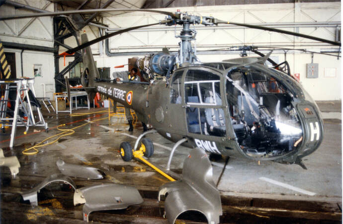 Atelier des EHHL Escadrille de Maintenance Hélicoptères du 3e RHC Étain Alat.fr