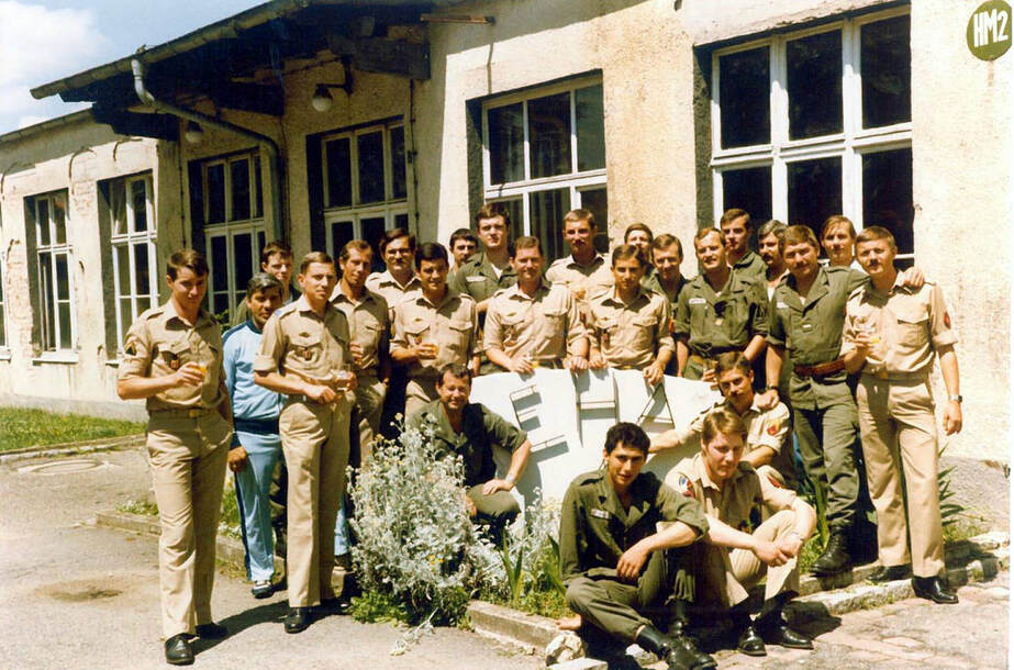 2e RHC Fribourg, 4e EHA : les personnels au printemps 1982. Alat.fr