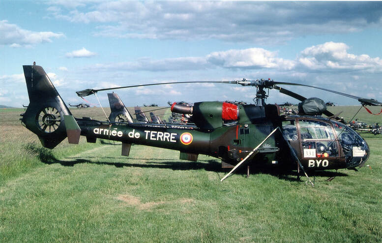 Gazelle de la 2e Escadrille d'Hélicoptères d'Attaque du 3e RHC Étain 2001 Alat.fr