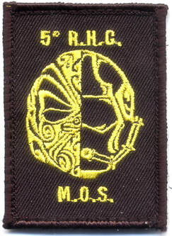 Patch MOS type 2 du 5e RHC, noir jaune Alat.fr