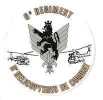 Autocollant insigne régimentaire 6e RHC. Alat.fr