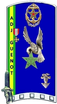 Dessin numérisé de l'insigne de promotion ENSOA Adjudant GUENOT Alat.fr