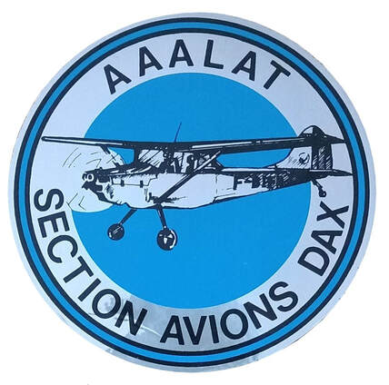 Autocollant de la section avions de l'AALAT Dax Alat.fr
