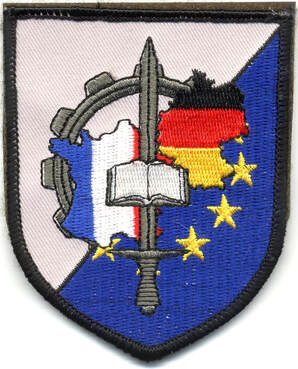 Patch en tissu couleurs de l'insigne Arthus-Bertrand du centre de formation Franco-allemand à Fassberg Alat.fr
