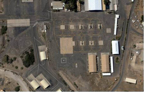 Vue aérienne du DETALAT de Djibouti. Alat.fr