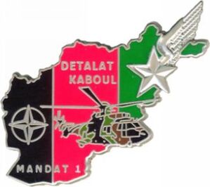 Insigne DATALAT ISAF Kaboul, mandat n° 1 Alat.fr