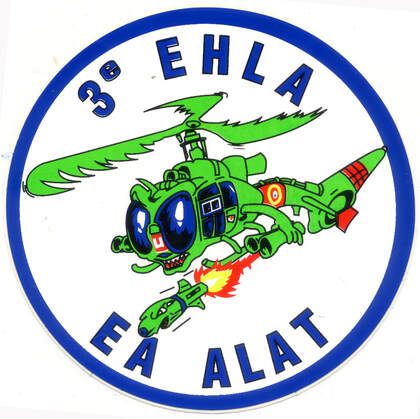 Autocollant 3e EHLA type 5 aéronef vert de l'EAALAT Alat.fr