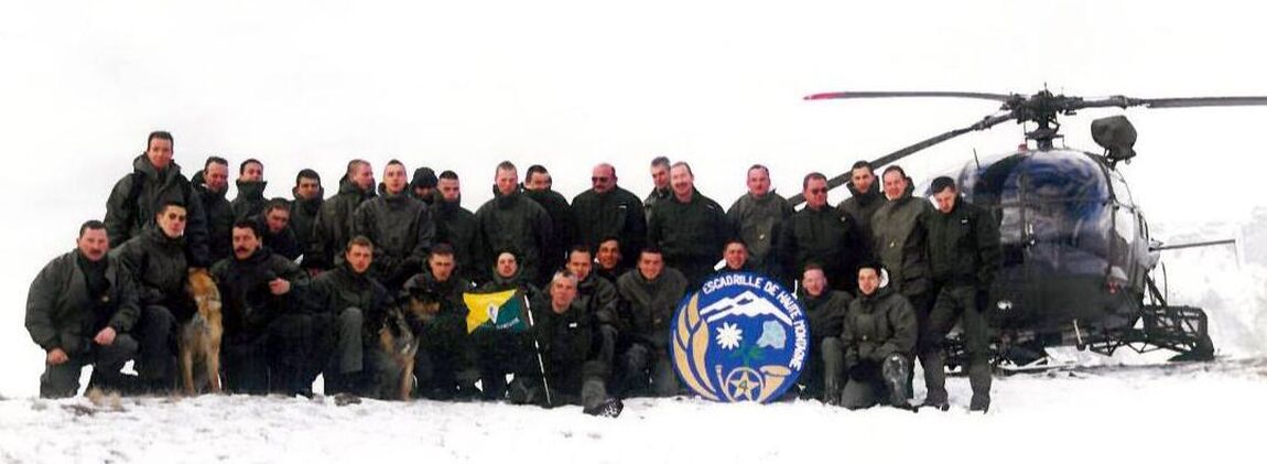 ​L'escadrille de haute montagne de Gap durant l'hiver 1998-1999. Alat.fr