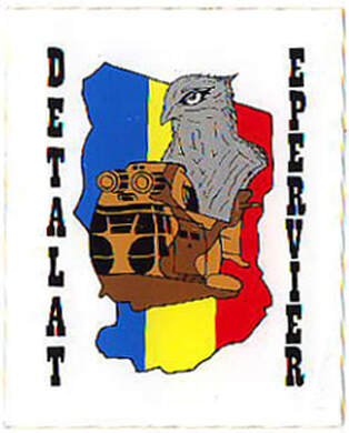 Autocollant DETALAT ÉPEVIER, avec carte Tchad Alat.fr