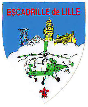 Autocollant type 2 escadrille ALAT de Lille du 6e RHC  Alat.fr