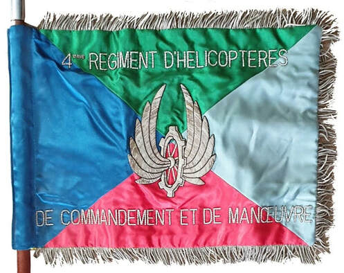 Fanion du 12e escadron d'instruction du 4e RHCM Alat.fr