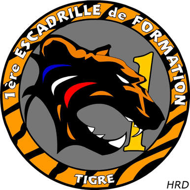Maquette du patch 1ère escadrille de formation TIGRE de l'EFA Alat.fr 