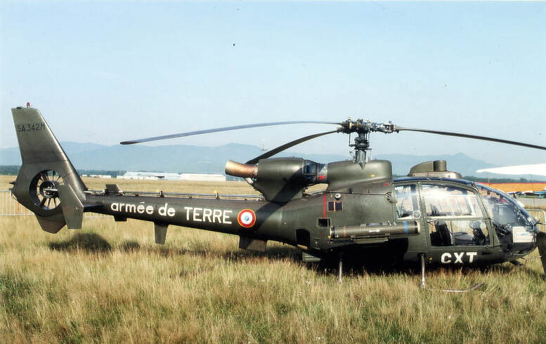 Gazelle Al III de la 4e EHA(C) du 1e RHC de Phalsbourg 1984 Alat.fr