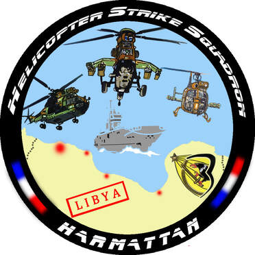 Modèle du patch opération Harmattan, helicopter Strike Squadron Alat.fr