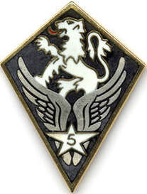 Insigne 5e GALREG Drago, grand feu Alat.fr