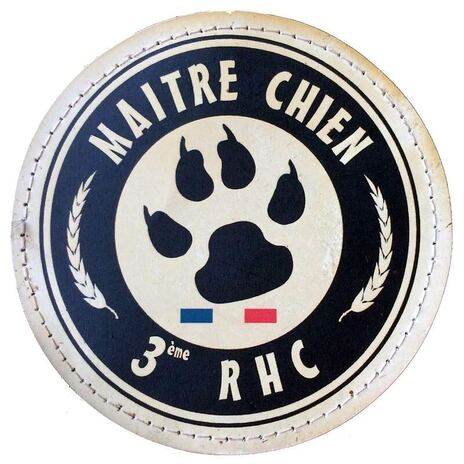 Patch maître chien du 3e RHC en gomme Alat.fr