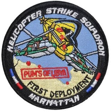 Patch opération Harmattan, helicopter Strike Squadron, First deployment Alat.fr